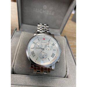 Michele Stainless Steel Swiss Watch MWQ1K00A0018 With Box SKU 9189